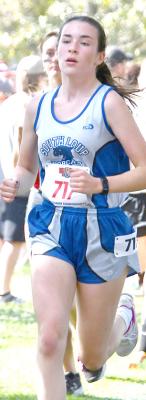 Ella Cool, left, and Ivy Tullis are back for their senior season to help lead the South Loup cross country team. (Courier file photo)