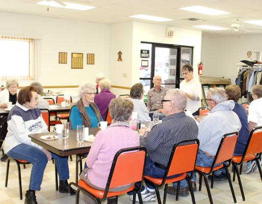The Callaway Senior Center provides a gathering place for monthly potlucks and various events, community meetings, family reunions, and receptions. A grant recently awarded by the AARP has allowed the center to upgrade its capabilities to support even more functions. (Courier file photo by Ellen Mortensen)