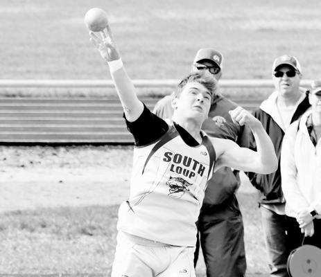 Rio Remund landed a silver medal with a throw of 49' 1.75 in the shot put at the Bobcats’ home invite last week.