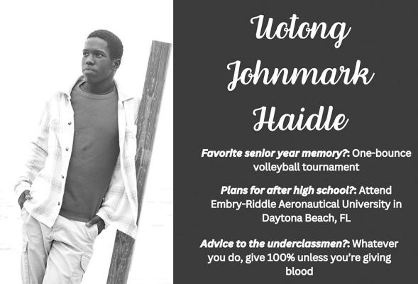 For the next few weeks we will be spotlighting each of the 15 Callaway seniors in the Courier, leading up to our special Senior Salutes edition on May 8. We would like to thank Callaway Public Schools for allowing us permission to use these beautiful tributes that they created for these seniors.