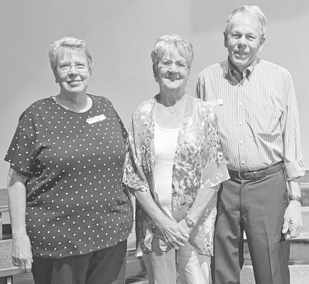 Class of 1962, from left: Paulette G’Schwind Wise, Bernita Hoffman Meads, Ron “Joe” Brohman