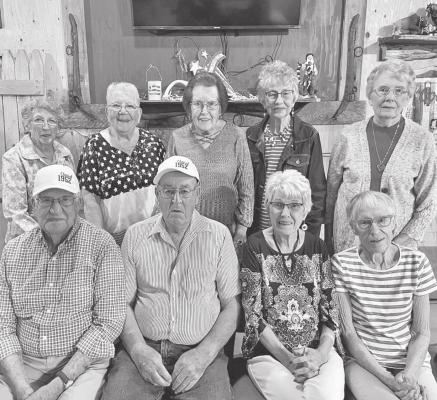 Members of the Class of ‘52 present for the alumni reunion were: front row, from left, Tony Pitkin, Ray Armstrong, Beverly Fellers, Marge Schneider; back row, Gloria Brookman, Roberta Nansel, Lucille Beshaler, Rose Hirsch, Virginia Witthuhn