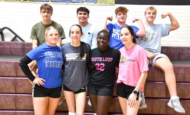 The third-place team in last week's 1-bounce volleyball tournament fundraiser was the junior class