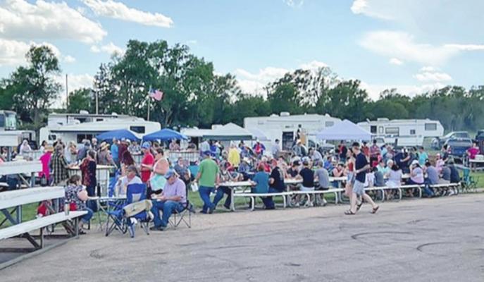 A large crowd gathered for the annual Blowin’ the Doors Off BBQ in Oconto on June 4, and though a few left as rain began to fall - most stuck it out to enjoy the great food and live music. (Photos courtesy Brett Eggleston)