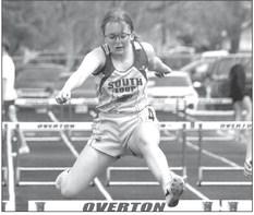 Natalie Trotter clocks a 22.42 in the 100m hurdles.