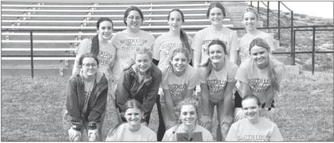 The Lady Bobcats bring home the first place trophy from Overton on Tuesday. (Courier photos by Loleta Connell)
