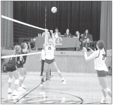Schwarz pic for pg 11: Bryn Schwarz (#25) focuses on the ball during a match at a tournament in Sutherland last weekend.