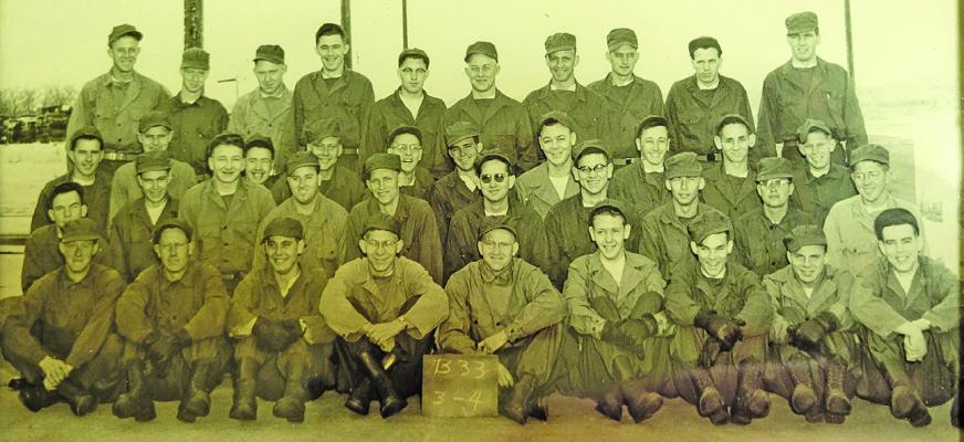 Raymond Kolbo was part of the Jan. 3, 1952, class of recruits at Camp Crowder, Missouri, after being drafted into the U.S. Army. (Photo courtesy Raymond Kolbo)