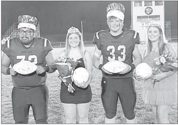 The 2023 South Loup Homecoming Royalty are, from left: Arnold King-Pedro Flores, Arnold Queen-Grace Bierman, Callaway King-Joey Sallach, and Callaway Queen-Maggie Birkel. (Photo courtesy CPS)