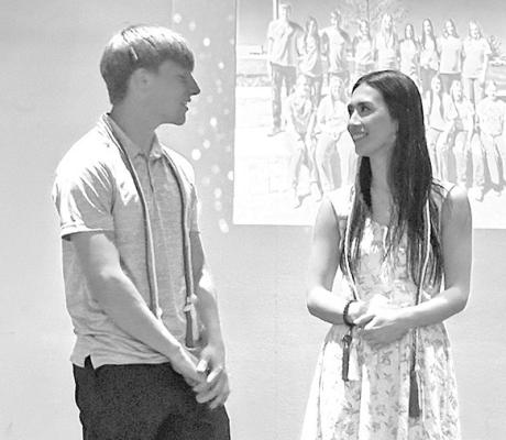 Senior FCCLA members Dawson Mason and Jozi Edgington were recognized during the awards night on April 29. Both qualified for the national convention in Orlando in July.