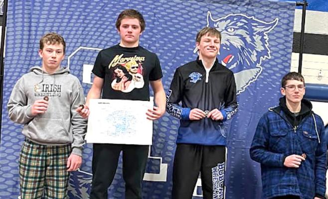 Dawson Mason placed second in the South Loup Invite at 132 pounds. (Photos courtesy CPS)