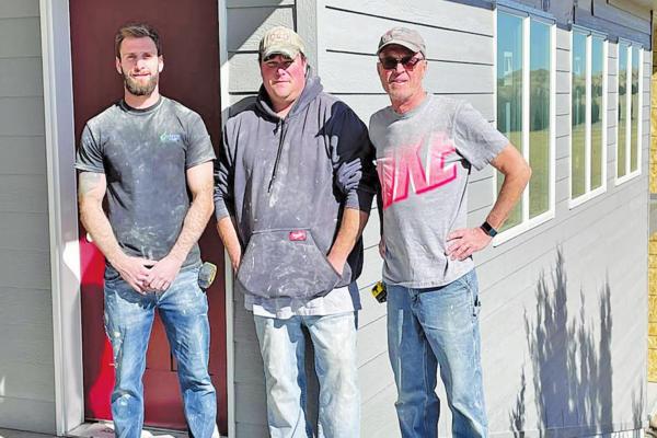 From left: Aaron Stryker, Justin Mason and owner Lane Chesley make up the crew of Design Homes of Callaway. (Photo courtesy Janet Kalinowski