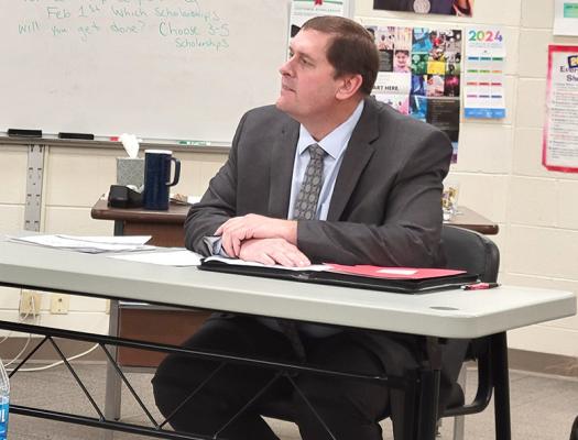 J.D. Furrow will transition from superintendent of Sandhills Public Schools to superintendent at Callaway Public Schools at the end of this school year. Furrow accepted a contract offered by the Callaway Board of Education on Jan. 25. (Courier photo by Ellen Mortensen)
