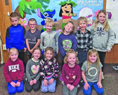 The 2025-26 afternoon preschool class at Callaway Public School includes 11 students. (Courier photo by Leta Connell)