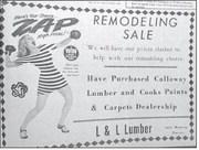 * This ad announcing the purchase of Callaway Lumber and Cooks Paint and Carpet by Larry Mowrey appeared in the March 3, 1976, issue of The Callaway Courier.