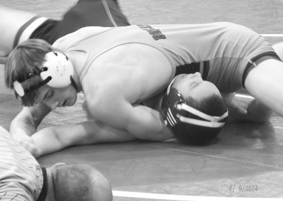 CJ Quandt gets the pin. (Courier photos by Brandy Mason)