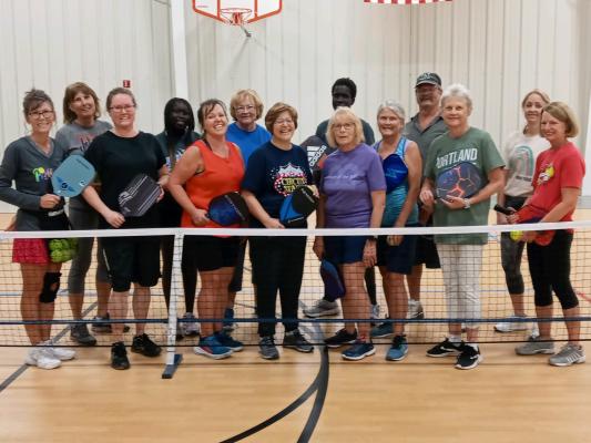 Participants in the Pickleball Clinic 