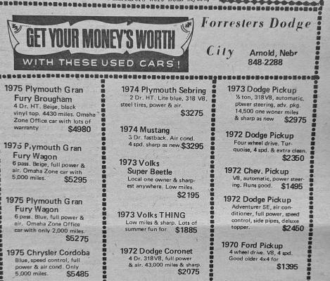 * This ad appeared in the June 9, 1976, issue of The Callaway Courier.
