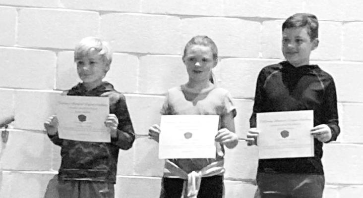 Poppy Posters 3rd grade winners, from left: 1st Jaxon Feddersen, 2nd Parker Hickenbottom and 3rd Jayden Anderson.