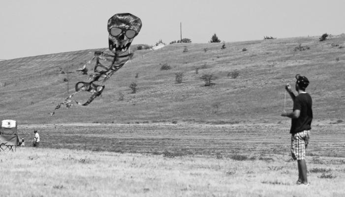 There is a wide variety of kites at the event each year, and kite enthusiasts of all ages.