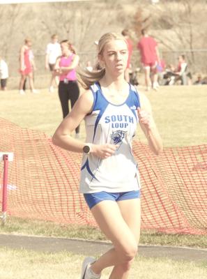 Ella Cool earned the gold medal in the 1600m run in Loup City on March 27.