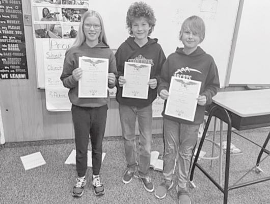 5th Grade Americanism Essay contest winners
