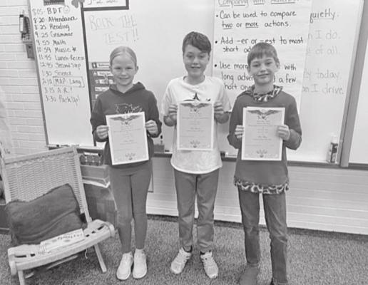 4th Grade Americanism Essay contest winners
