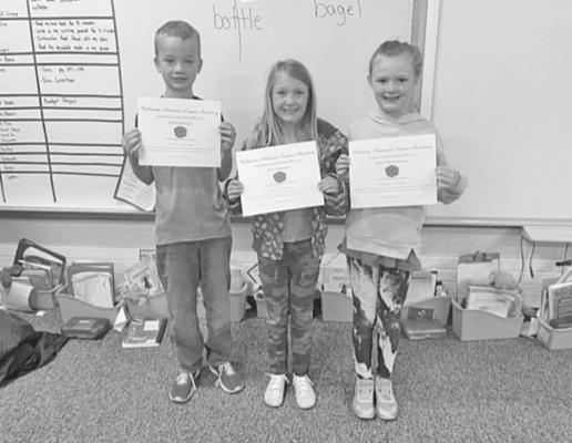 2nd Grade Poppy Poster Winners (Courier photos by MaryAnn Boldt)