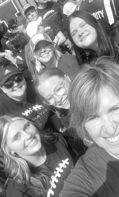 Skylar Ellison, top right, enjoyed a day at Memorial Stadium with the Callaway TeamMates for the UNL spring game on April 27. Ellison plans to attend the university this fall. (Photo courtesy CPS)