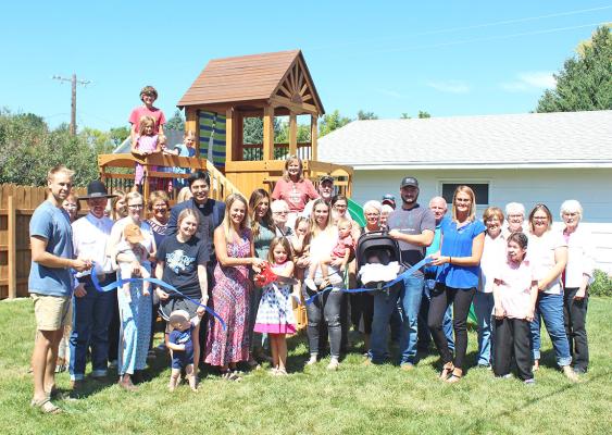 Community members and patrons gathered for the official ribbon cutting for 7 Valley Kids Daycare in Callaway on Sunday afternoon, Aug. 27.