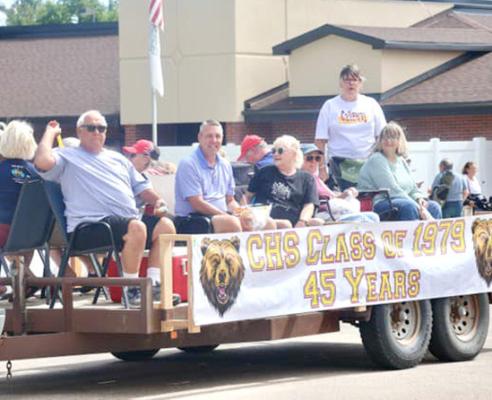 The Pioneer Picnic includes CHS alumni weekend and several classes took the chance to reconnect, including the Class of 1979 (ABOVE) and the Class of 1974 (BELOW). (Photos courtesy Callaway Chamber of Commerce)