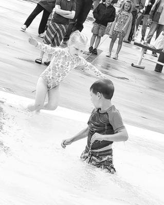 First Ones In…New Pool Now Open