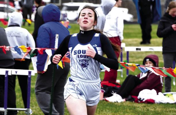 Ivy Tullis ran a 2:44.36 for a 5th place finish in the 800m dash at Burwell. (Courier photos by Loleta Connell)