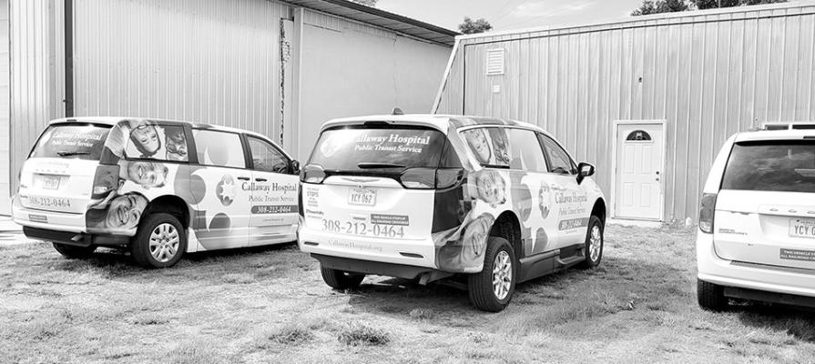 Callaway District Hospital's public transit service now has three vans and three drivers available to transport residents to just about anywhere they want to go. Call and get your ride scheduled, and take advantage of this fantastic, affordable public service. (Courier photo by Ellen Mortensen)