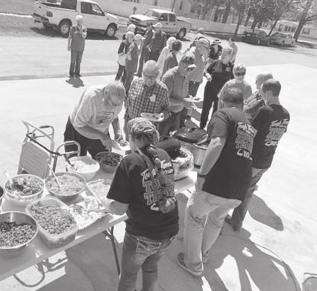 The staff at Callaway District Hospital served a free lunch to a large gathering from the community on May 13.