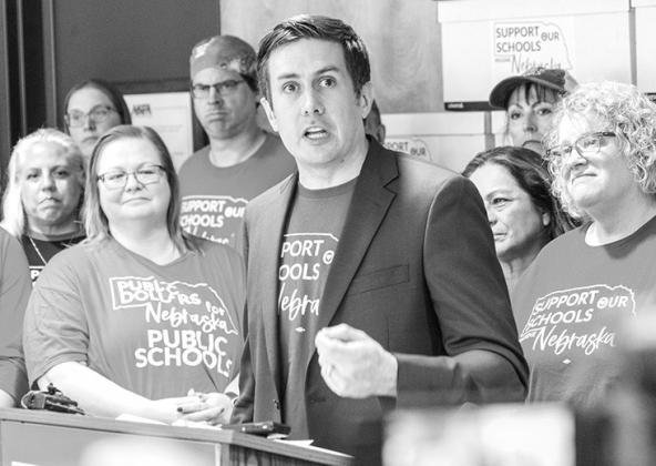 Tim Royers, president of the Millard Education Association and president-elect of the Nebraska State Education Association. July 17, 2024. (Zach Wendling/Nebraska Examiner)