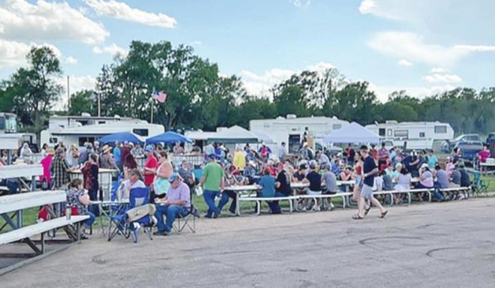 A large crowd gathered for the annual Blowin’ the Doors Off BBQ in Oconto on June 4, and though a few left as rain began to fall - most stuck it out to enjoy the great food and live music. (Photos courtesy Brett Eggleston)