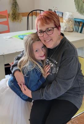 Ellen Mortensen and her 4-year-old granddaughter Ellie.