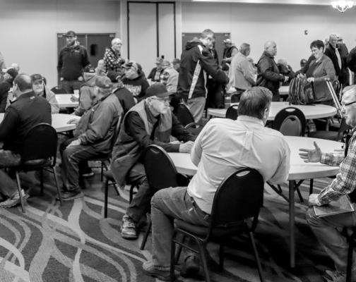 Approximately 140 people attended the public meeting in Ord, and 130 attended the public hearing later in the day that was part of the LLNRD January Board of Directors meeting. (Photo courtesy LLNRD)
