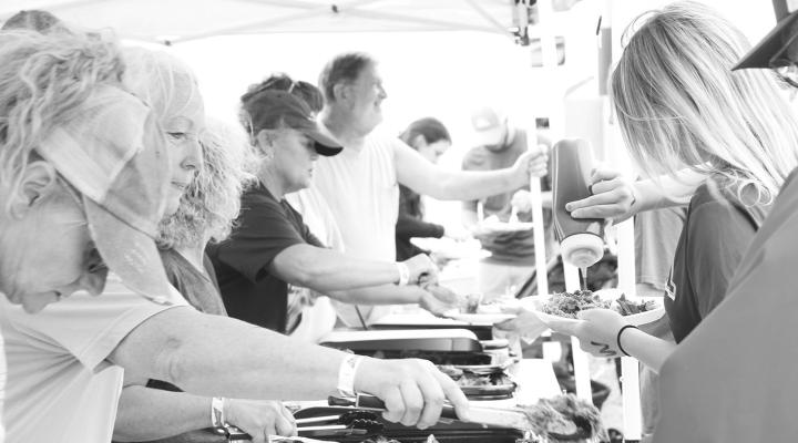 Barbecue lovers will delight in the offerngs of the annual Blowin' The Doors Off BBQ on Saturday, June 1, in Oconto. The event traditionally kicks off a season full of activities in the area. (Courier file photo)