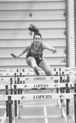 lrel yn Rosfeld - lrelyn Rosfeld clears the hurdle at 10:64 on Saturday for 6th place