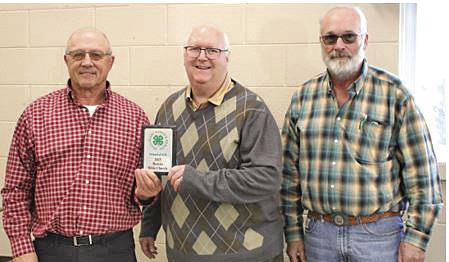 A “Friend of 4-H” award was presented to the Broken Bow Berean Bible Church. From left are Roger Safranek, Pastor Dave McClain, and Jeff Witthuhn (4-H Council President).