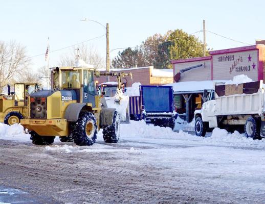 JCallaway residents came to the aid of the Village street crew to help clear the nearly 2-feet of snow that fell on Wednesday, Jan. 18, 2023. The storm canceled school for two days, as well as several school-related and community activities. (Courier file photo)