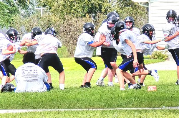 Full practice began for the Bobcats football team on Aug. 12, and the athletes are working hard in preparation for their first contest of the 2024 season on Aug. 29. (Courier photo by Ronda McFate)
