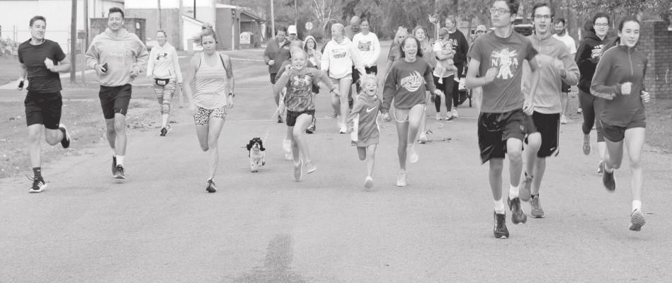 Volleyball Fun Run A Silly-Stringing Time