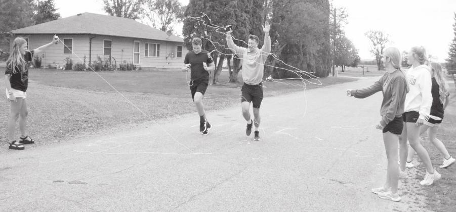 Volleyball Fun Run A Silly-Stringing Time