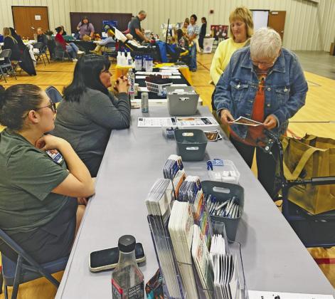 Several businesses and organizations set up informational booths at the health fair to provide the public with valuable tools and resources covering a wide range of physical and emotional health issues. (Photos courtesy Janel Brestel)