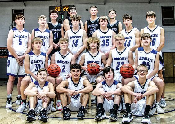 Photo to right. Front row: Brayden Keeney, Conner Paulsen, Konner Garen, Caleb McFate; Second row: Jamie Tickle, Trey Connell, Harper Johnson, AJ Starr, Brady Brestel; Third row: Lance Wooters, Carter Wood, Cache Gracey, Joey Sallach, Crew Witthuhn, Dylan Pandorf; Back row: Kaden Paulsen, Johnny Lamphear, Lance Jones, Silas Cool. Not pictured: Gavin Carey. (Courier photo by Amanda Wehnes)