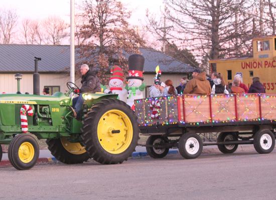 Wagon rides around town by Darrell and Kay Fahnholz are one of the main attractions during the Christmas Around Town event each year in Callaway. This year's celebration is set for Wednesday, Dec. 4 from 4-8 p.m. (Courier file photo)