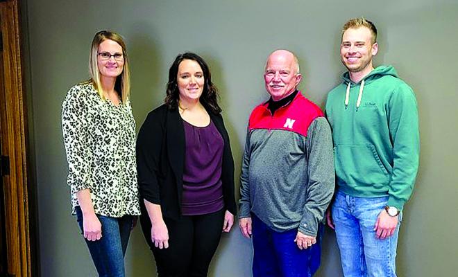 The 2023 Callaway Chamber of Commerce Board includes Ken Pitkin - President, Zach Meyer - Vice-President, Stacey Guthard - Treasurer, and Kelsey Wyckoff - Secretary. (Photo courtesy Callaway Chamber)